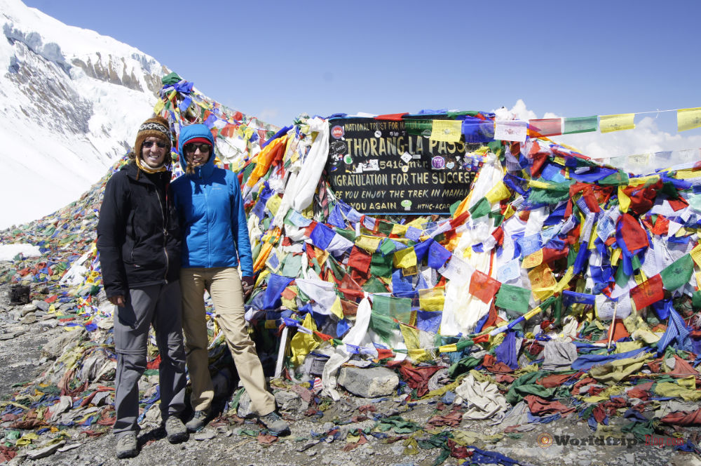 Us at the Thorang La Pass 5416m 